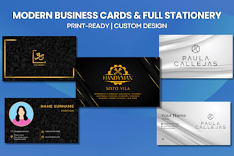 design professional business cards and brand stationery