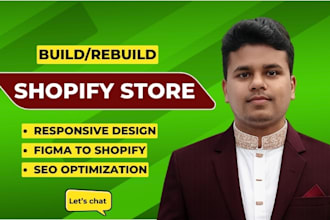 build shopify store design,redesign ecommerce website, dropshipping store revamp