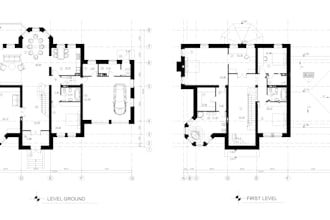 redesign the floor and house plans for a real estate agent