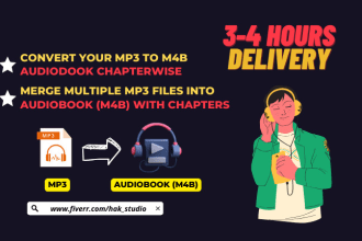 convert your mp3 to m4b audiobook chapterwise