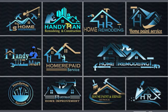 handyman, home improvement,construction and remodeling logo