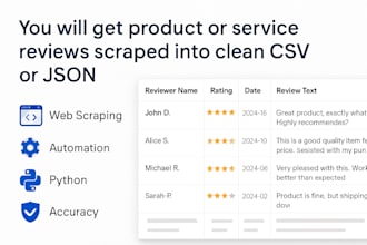 scrape data into clean CSV or json