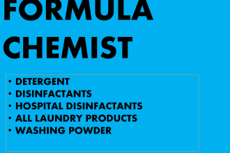do formula chemist for detergent, hand wash, liquid dish wash and sanitizers