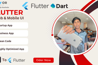 develop impressive and creative flutter ui as demands