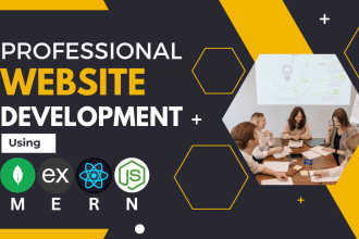 do full stack website development as mern stack developer