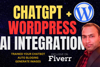 integrate chatgpt openai API in wordpress website for auto blogs and ai chatbot