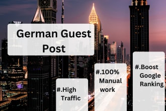 build quality german high authority guest post dofollow SEO backlinks