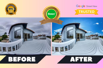 do real estate 360 virtual tour photo editing