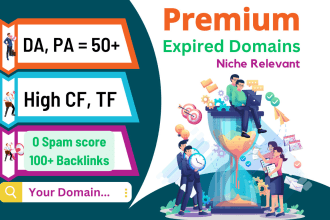 do premium expired domains with high da, pa, and authority backlinks