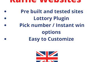 clone pre built raffle competition website to new wordpress