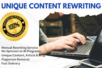 professionally rewrite or humanize your ai content