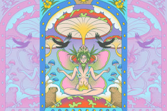 create psychedelic fantasy art for you