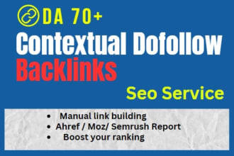 monthly off page SEO link building via white hat backlinks ranking report