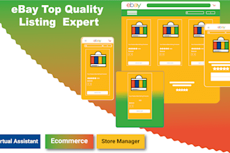 be your experienced ebay product lister and store expert