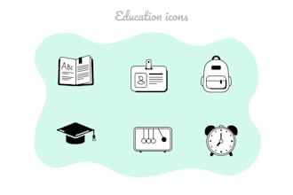 design custom vector hand drawn icon set