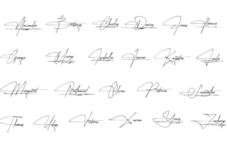 do a unique hand drawn signature and autograph design