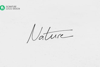 design handwritten signature photography logo