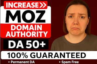 increase domain authority moz da 50 increase moz da increase tf cf fast