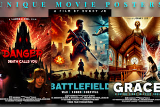 do a unique movie poster designs, film posters