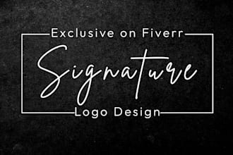 design luxury handwritten, scripted, cursive and signature logo