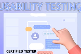 test your app website or prototype and give feedback