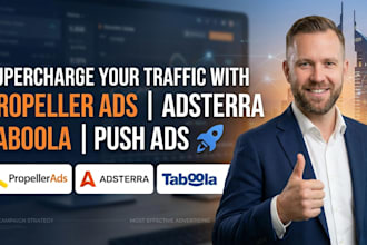 do propeller campaign ads, adsterra ads, taboola ads campaign, push ads