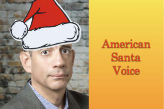 record a real human santa voice