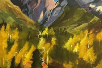 create acrylic or mixed media painting