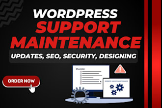do your wordpress website maintenance and be website manager