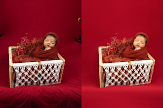do newborn, maternity, family and model image retouching