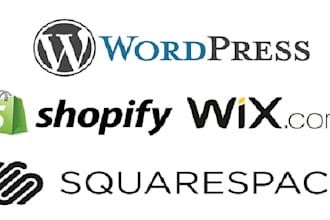 create, enhance or modify any wordpress, shopify site