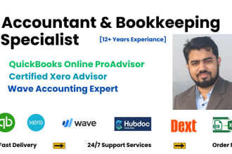 bookkeeping in xero, quickbooks online error fixing reconcile