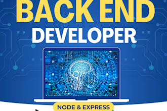 back end nodejs, expressjs, mongodb, mysql developer