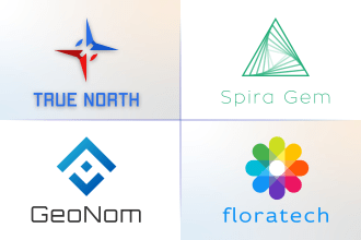 design modern startup, crypto, security and technology logo