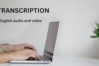 do english audio video transcription