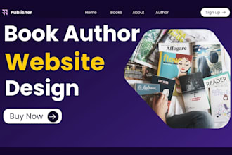 develop a professional book author website and an ebook website design