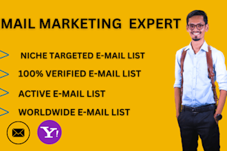 build niche targeted verified active email marketing