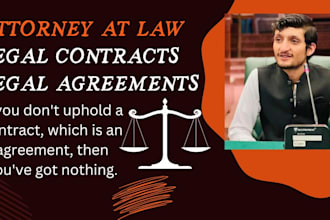 draft professional legal documents, legal contracts and legal agreements