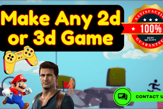 develop any 2d or 3d game for mobile and PC