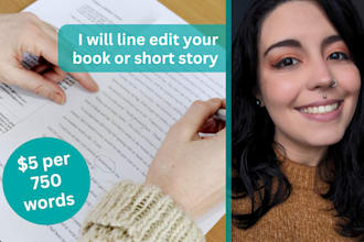 line edit your book or short story