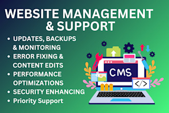 be your website manager or virtual assistant for your website maintenance