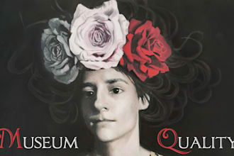 create realistic handpainted oil portrait from your photo