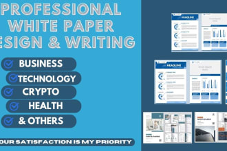 create a professional whitepaper design for your your company