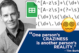 write a google sheets regex expression