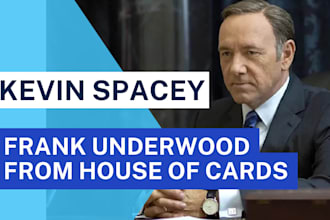 narrate or do a voice over as kevin spacey frank underwood