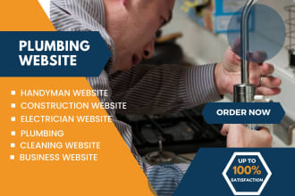 plumbing website construction website roofing website handyman website