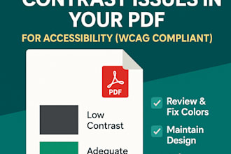 fix color contrast issue in your document