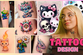 create mini microrealism tattoos