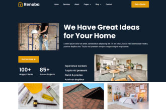 design home renovation website and home improvement website