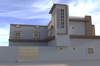 draw floor plan in autocad and convert 2d floor plan into 3d